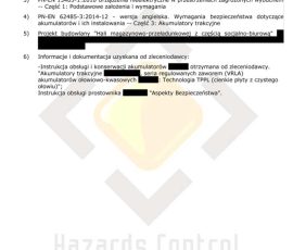 Ocena zagrożenia wybuchem ładowanie baterii akumulatorów wózków. strona 3 - podstawa prawna